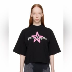 Palm Angels Black Star Sprayed T-Shirt